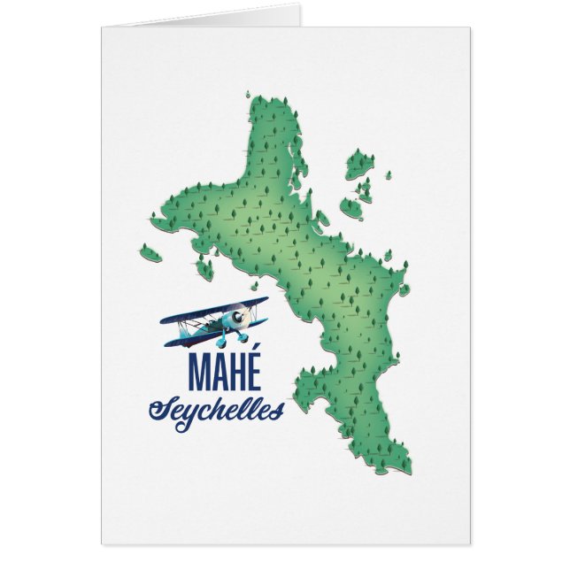 Mahé, Seychelles Vintage map (Front)
