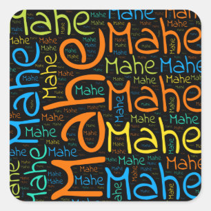 Mahe Square Sticker