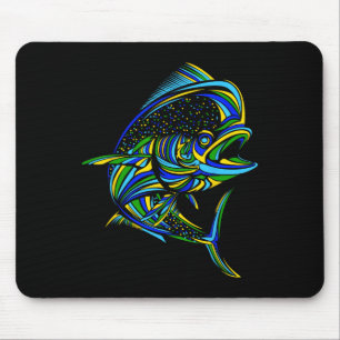 Mahi Mahi Dolphinfish Offshore Fishing Mouse Pad