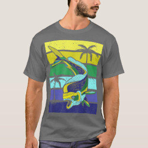 Mahi Mahi Dolphinfish Vintage Saltwater Fishing 23 T-Shirt