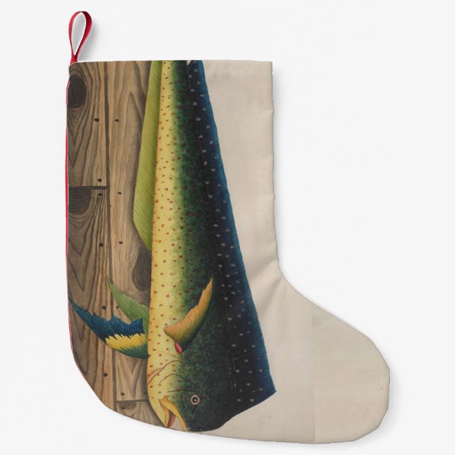 Mahi-Mahi Fish artwork Small Christmas Stocking (Front)