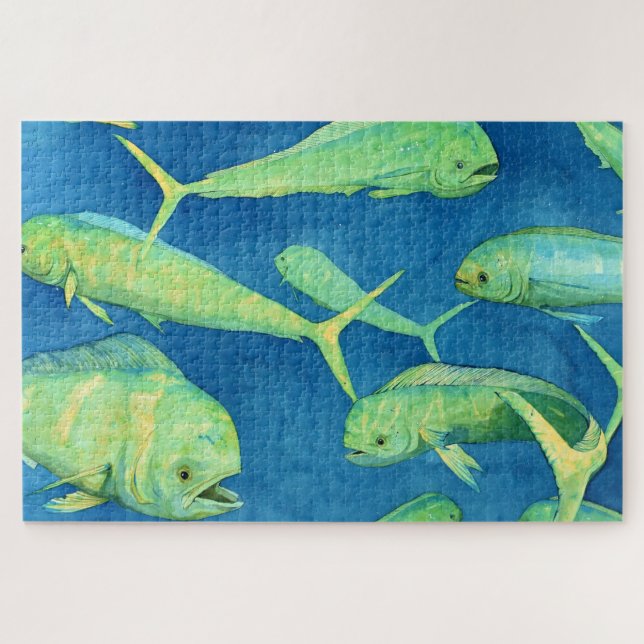 Mahi Mahi Fish Puzzle (Horizontal)