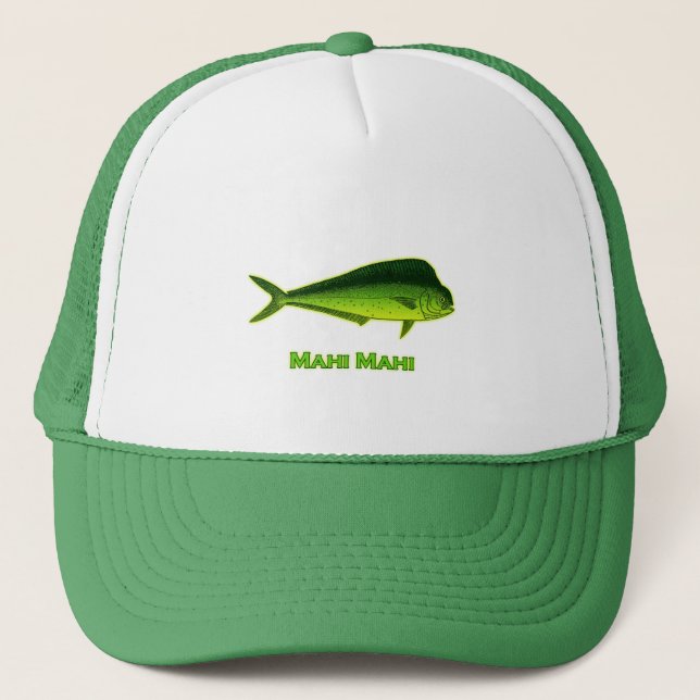 Mahi Mahi Fish Trucker Hat (Front)