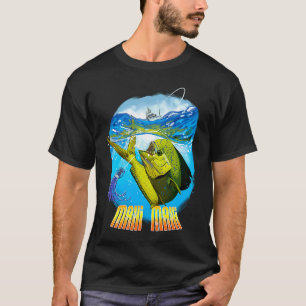 Mahi Mahi Fishing USA Fisherman Christmas T-Shirt