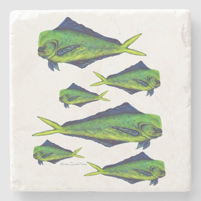 Mahi-mahi Stone Coaster (Front)