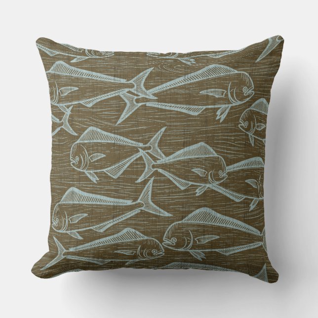 Mahimahi fish pillow (Front)