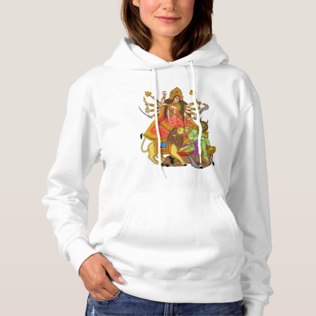 Mahishasur Mardini Durga Hoodie (Front)