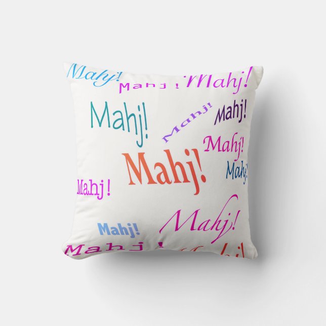 Mahj! Pillow (Front)