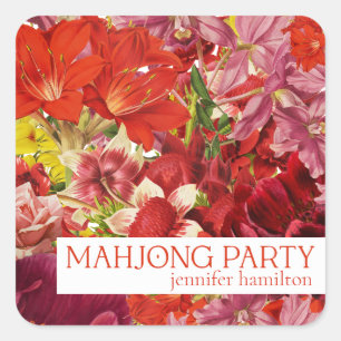 Mahjjong Party Customisable Sticker