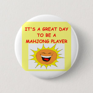 MAHJONG 6 CM ROUND BADGE