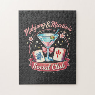 Mahjong and Martinis Social Club Jigsaw Puzzle