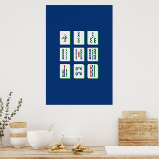 Mahjong Bamboo Tiles Art Print