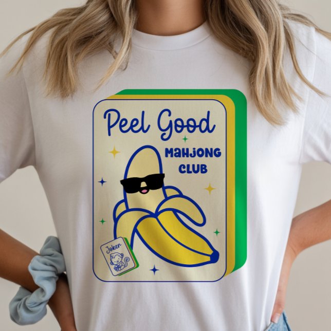 Mahjong Banana Game Tile T-Shirt (Creator Uploaded)