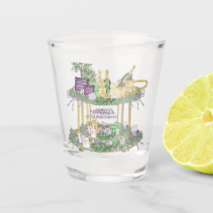 Mahjong Bar Cart Custom Shot Glass