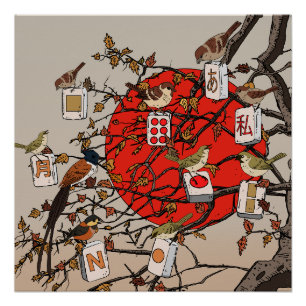 Mahjong Birds Game Poster