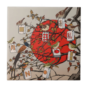 Mahjong Birds Game Tile
