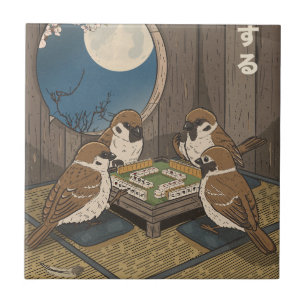 Mahjong birds playing Game  Tile