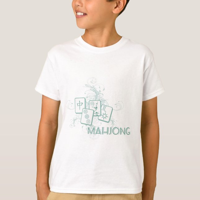 mahjong blue T-Shirt (Front)
