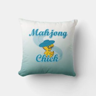 Mahjong Chick #3 Cushion