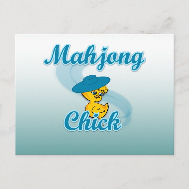 Mahjong Chick #3 Postcard (Front)