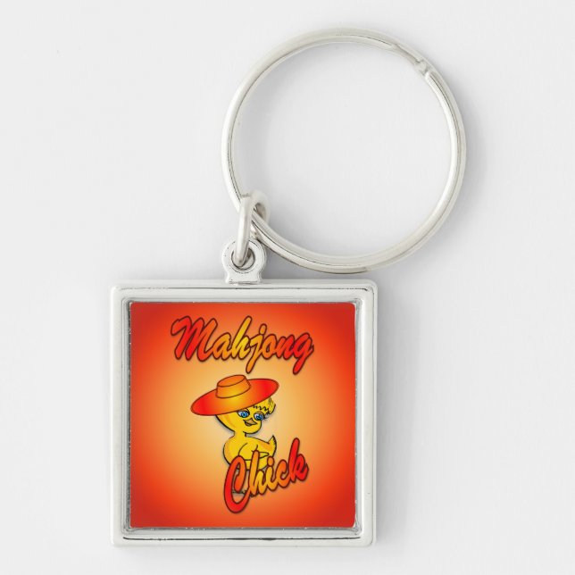 Mahjong Chick #5 Key Ring (Front)