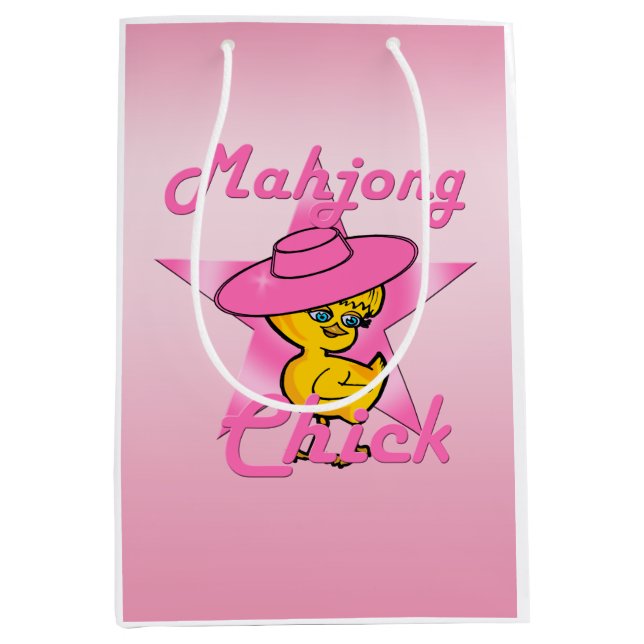 Mahjong Chick #8 Medium Gift Bag (Front)