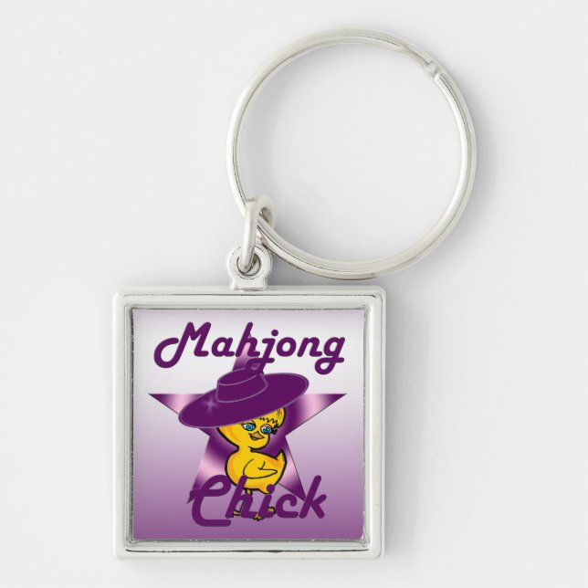 Mahjong Chick #9 Key Ring (Front)