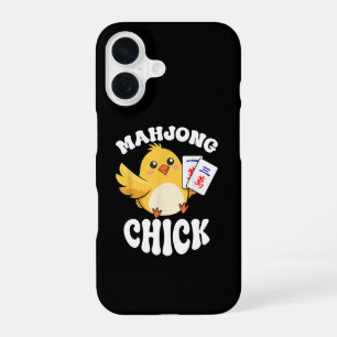 Mahjong Chick Chinese Board Game Player iPhone 16 Case