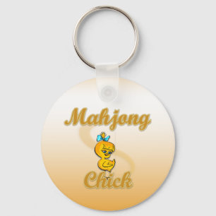 Mahjong Chick Key Ring