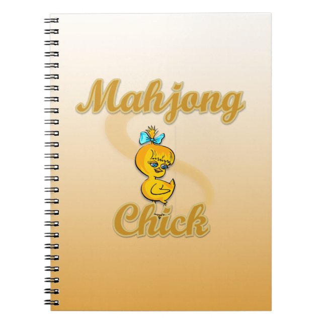 Mahjong Chick Spiral Notebook (Front)