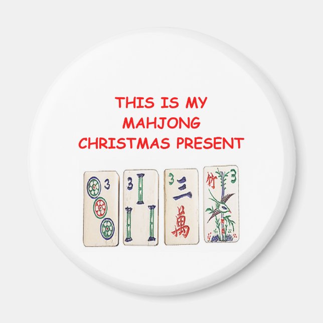 MAHJONG christmas Magnet (Front)