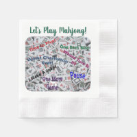 Mahjong Cocktail Napkin