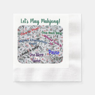 Mahjong Cocktail Napkin