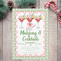 Mahjong Cocktails Grandmillennial Christmas