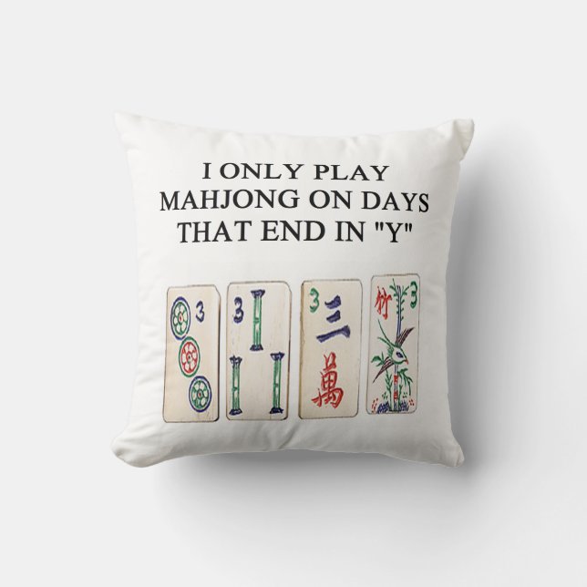 mahjong cushion (Front)