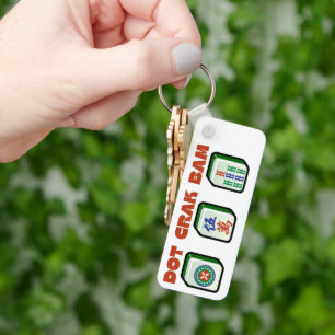 Mahjong Dot Crak Bam   Key Ring