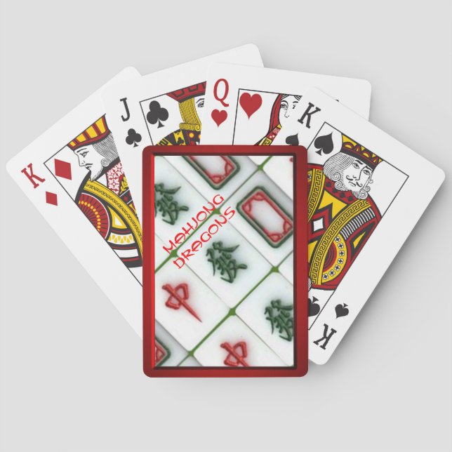 Mahjong-dragons Playing Cards (Back)