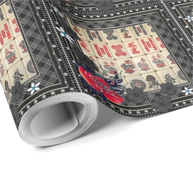 Mahjong framed wrapping paper (Roll Corner)