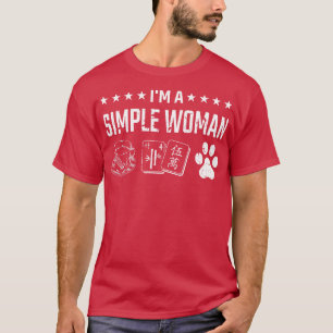Mahjong Game Coffee Dogs Mah Jong T-Shirt