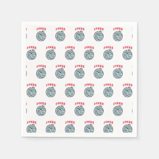 MahJong game symbol Joker tile Napkin