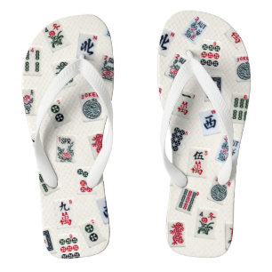 MahJong game tiles design Jandals