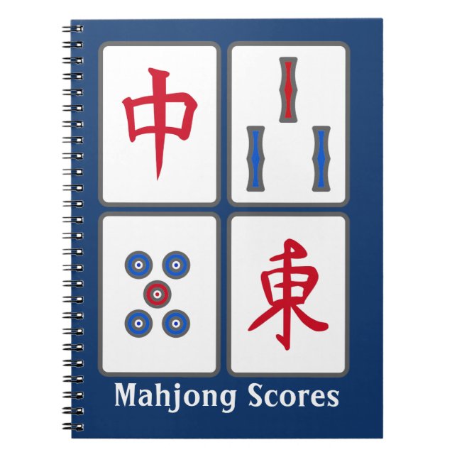 Mahjong Game Tiles Design Notebook (Front)