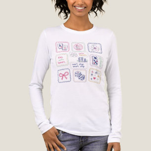 Mahjong Inspired Tiles & Lucky Charms Collage Tri-Blend Shirt
