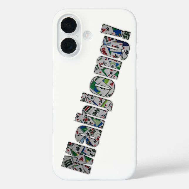 Mahjong IPhone 16 Case (Back)