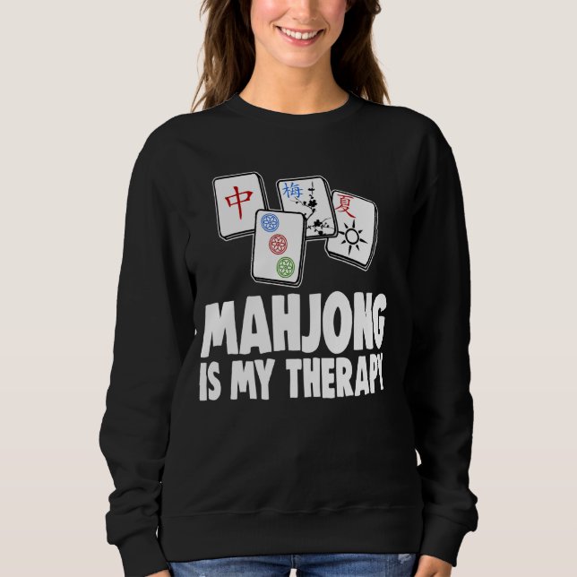 Mahjong Is My Therapy Tee  Women Game Lovers (Front)