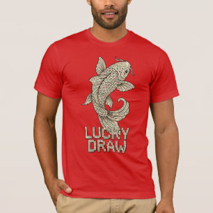 Mahjong Koi Fish Shirt Lucky Draw Tile Tee