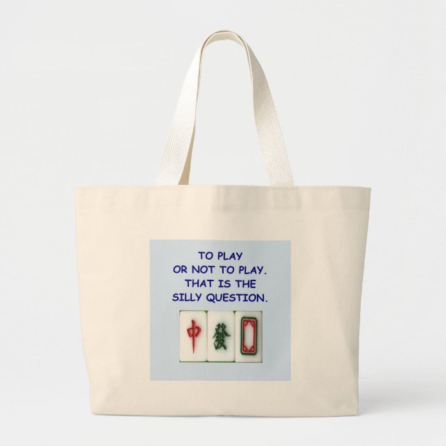mahjong large tote bag (Front)