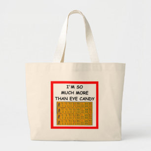 mahjong large tote bag
