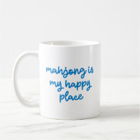 Mahjong Lover Gift Funny Blue Game Night