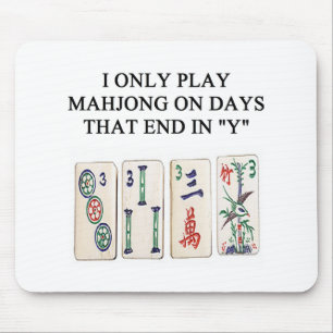 mahjong lover mouse pad